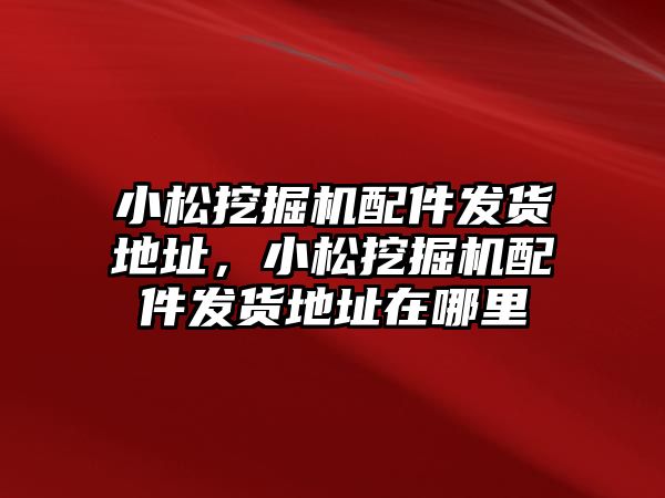 小松挖掘機配件發(fā)貨地址，小松挖掘機配件發(fā)貨地址在哪里