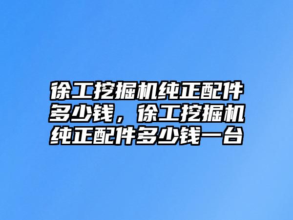 徐工挖掘機(jī)純正配件多少錢(qián)，徐工挖掘機(jī)純正配件多少錢(qián)一臺(tái)