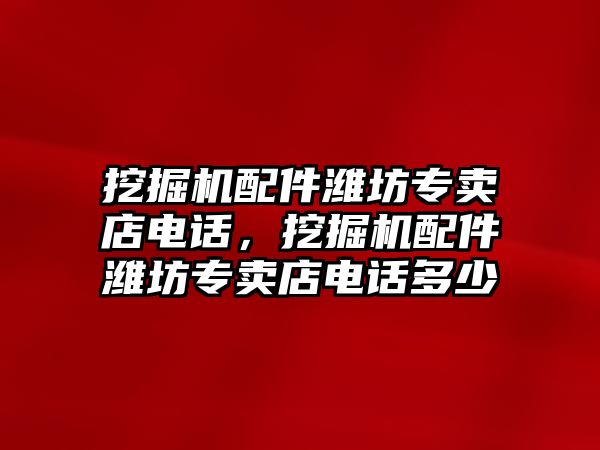 挖掘機(jī)配件濰坊專賣店電話，挖掘機(jī)配件濰坊專賣店電話多少