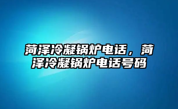 菏澤冷凝鍋爐電話，菏澤冷凝鍋爐電話號(hào)碼