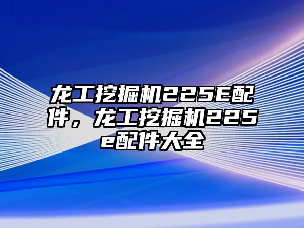 龍工挖掘機(jī)225E配件，龍工挖掘機(jī)225e配件大全