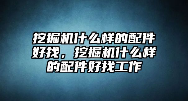 挖掘機(jī)什么樣的配件好找，挖掘機(jī)什么樣的配件好找工作