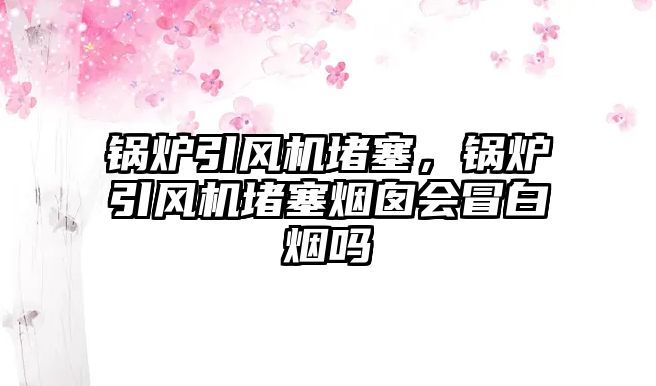 鍋爐引風(fēng)機堵塞，鍋爐引風(fēng)機堵塞煙囪會冒白煙嗎