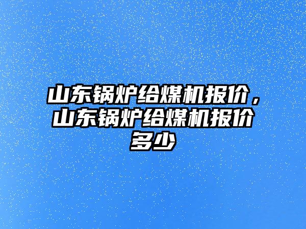 山東鍋爐給煤機(jī)報(bào)價(jià)，山東鍋爐給煤機(jī)報(bào)價(jià)多少