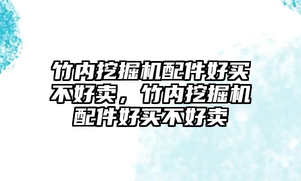 竹內(nèi)挖掘機配件好買不好賣，竹內(nèi)挖掘機配件好買不好賣