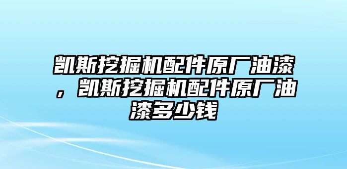 凱斯挖掘機配件原廠油漆，凱斯挖掘機配件原廠油漆多少錢