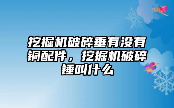 挖掘機(jī)破碎垂有沒(méi)有銅配件，挖掘機(jī)破碎錘叫什么