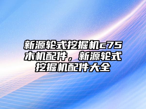 新源輪式挖掘機(jī)c75木機(jī)配件，新源輪式挖掘機(jī)配件大全