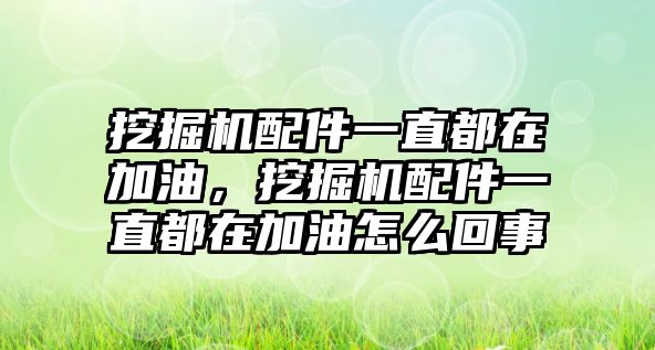 挖掘機(jī)配件一直都在加油，挖掘機(jī)配件一直都在加油怎么回事