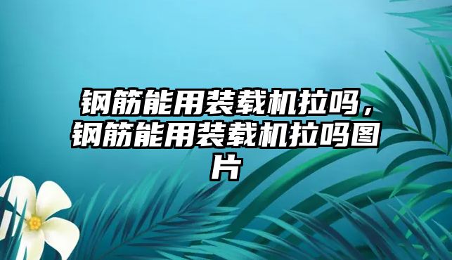 鋼筋能用裝載機拉嗎，鋼筋能用裝載機拉嗎圖片