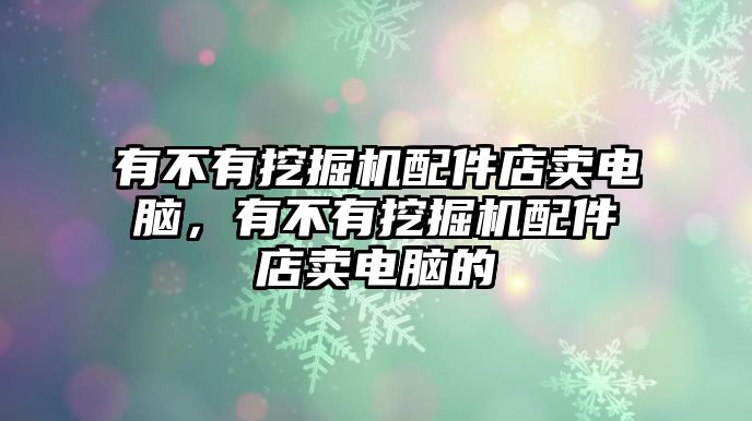 有不有挖掘機配件店賣電腦，有不有挖掘機配件店賣電腦的