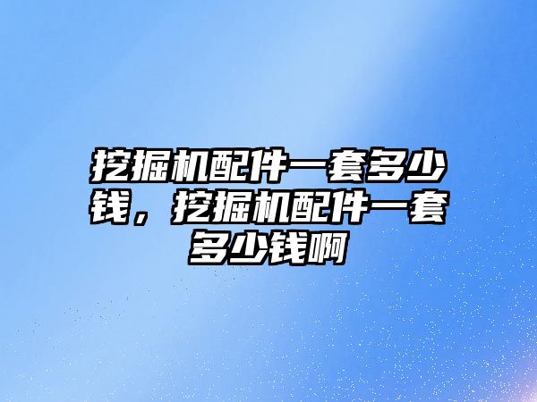 挖掘機(jī)配件一套多少錢，挖掘機(jī)配件一套多少錢啊