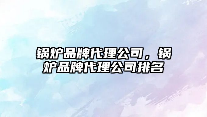 鍋爐品牌代理公司，鍋爐品牌代理公司排名