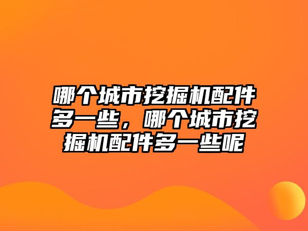 哪個城市挖掘機(jī)配件多一些，哪個城市挖掘機(jī)配件多一些呢