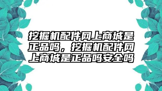 挖掘機配件網(wǎng)上商城是正品嗎，挖掘機配件網(wǎng)上商城是正品嗎安全嗎