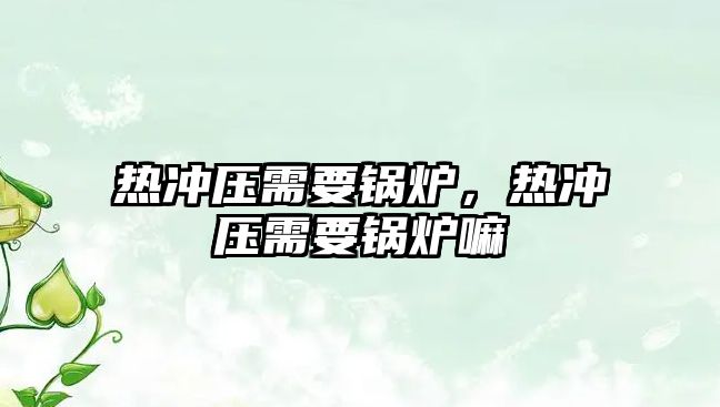 熱沖壓需要鍋爐，熱沖壓需要鍋爐嘛