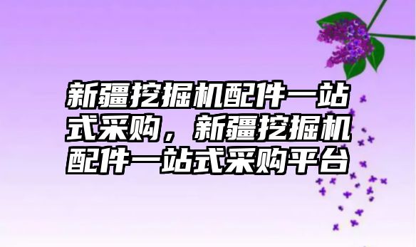 新疆挖掘機配件一站式采購，新疆挖掘機配件一站式采購平臺