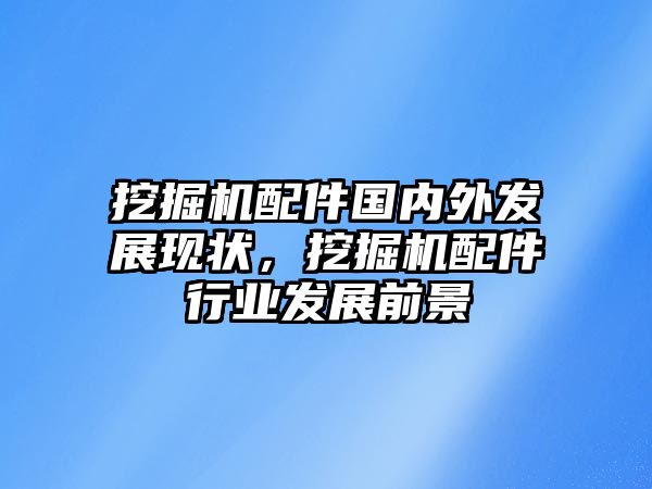 挖掘機配件國內(nèi)外發(fā)展現(xiàn)狀，挖掘機配件行業(yè)發(fā)展前景