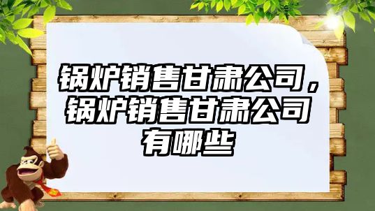 鍋爐銷售甘肅公司，鍋爐銷售甘肅公司有哪些