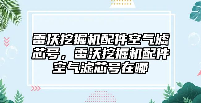 雷沃挖掘機配件空氣濾芯號，雷沃挖掘機配件空氣濾芯號在哪