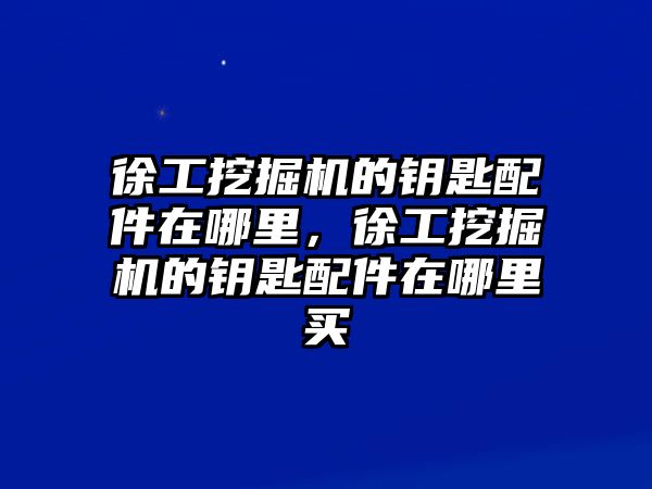 徐工挖掘機(jī)的鑰匙配件在哪里，徐工挖掘機(jī)的鑰匙配件在哪里買