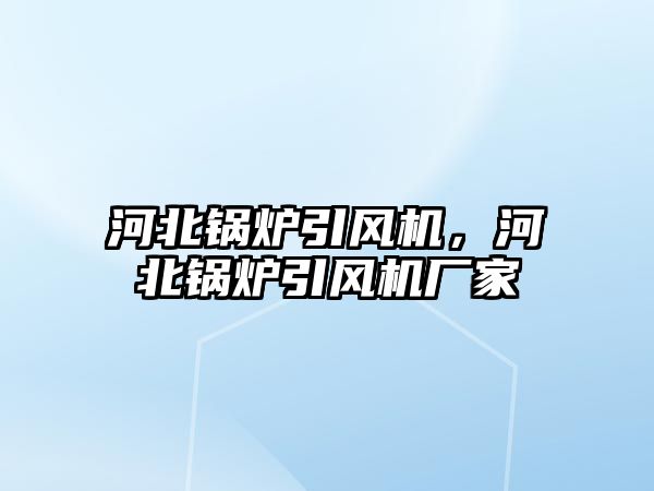 河北鍋爐引風(fēng)機(jī)，河北鍋爐引風(fēng)機(jī)廠家