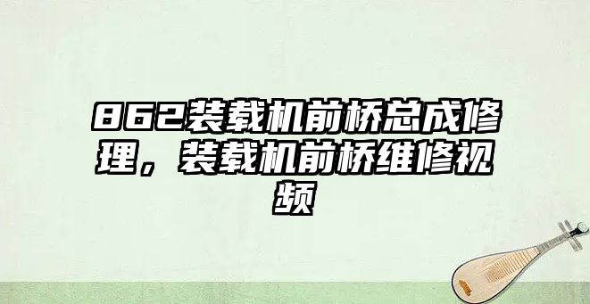 862裝載機前橋總成修理，裝載機前橋維修視頻