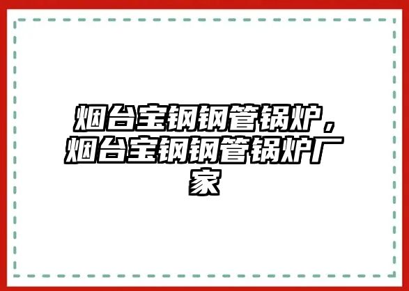 煙臺寶鋼鋼管鍋爐，煙臺寶鋼鋼管鍋爐廠家