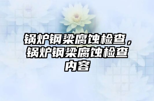 鍋爐鋼梁腐蝕檢查，鍋爐鋼梁腐蝕檢查內(nèi)容