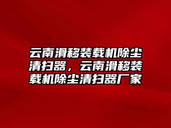 云南滑移裝載機(jī)除塵清掃器，云南滑移裝載機(jī)除塵清掃器廠家