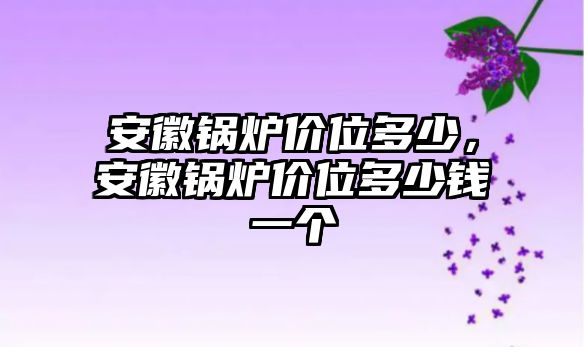 安徽鍋爐價(jià)位多少，安徽鍋爐價(jià)位多少錢一個(gè)