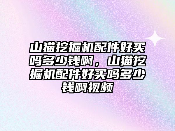 山貓挖掘機配件好買嗎多少錢啊，山貓挖掘機配件好買嗎多少錢啊視頻