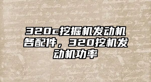 320c挖掘機發(fā)動機各配件，320挖機發(fā)動機功率