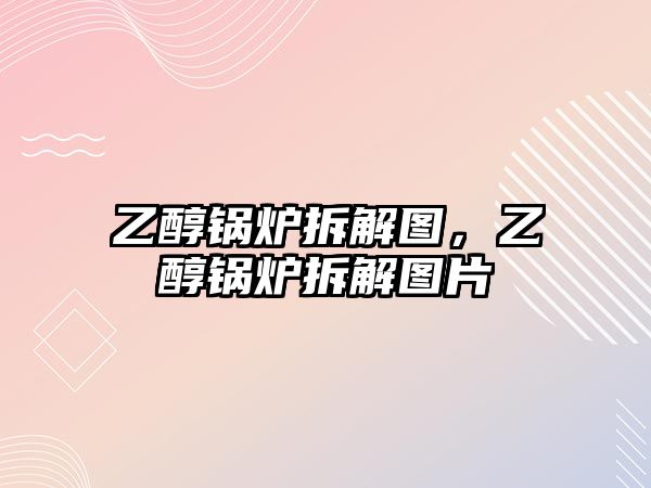 乙醇鍋爐拆解圖，乙醇鍋爐拆解圖片