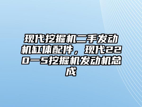 現(xiàn)代挖掘機(jī)二手發(fā)動(dòng)機(jī)缸體配件，現(xiàn)代220一5挖掘機(jī)發(fā)動(dòng)機(jī)總成