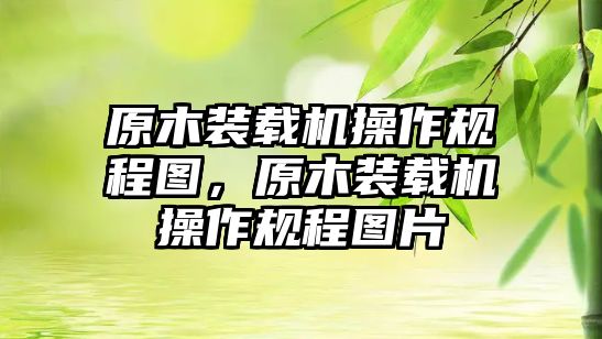 原木裝載機(jī)操作規(guī)程圖，原木裝載機(jī)操作規(guī)程圖片