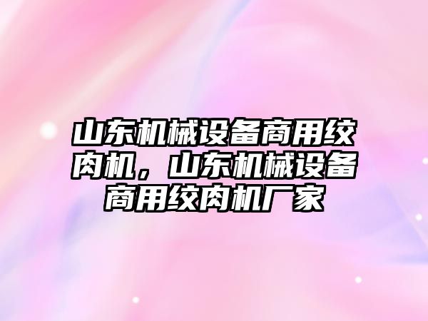 山東機(jī)械設(shè)備商用絞肉機(jī)，山東機(jī)械設(shè)備商用絞肉機(jī)廠家