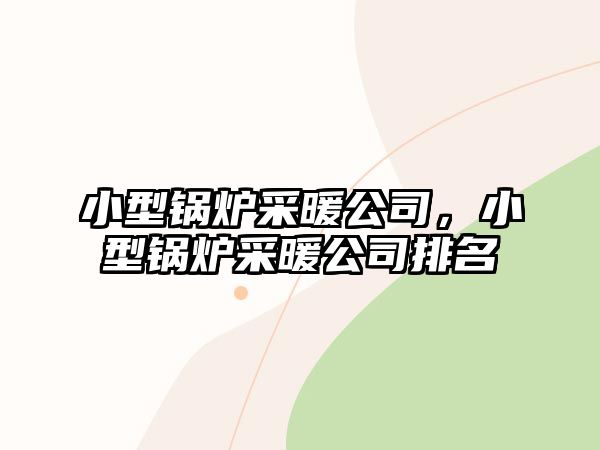 小型鍋爐采暖公司，小型鍋爐采暖公司排名