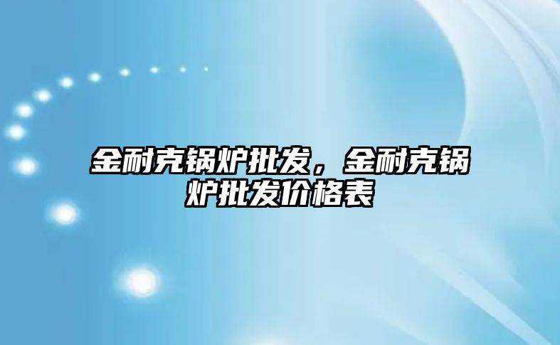 金耐克鍋爐批發(fā)，金耐克鍋爐批發(fā)價格表