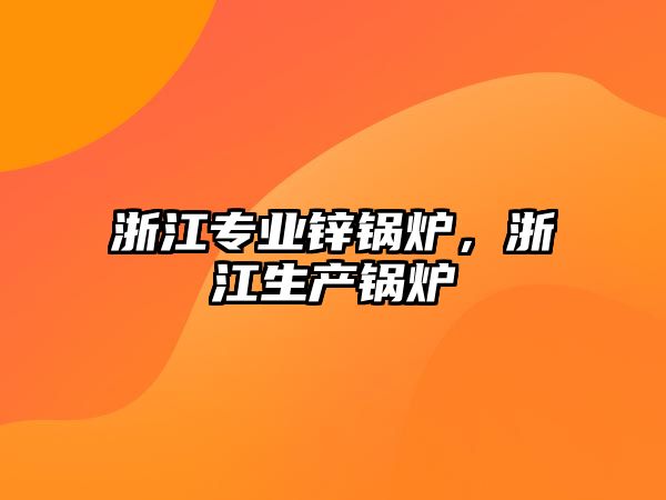 浙江專業(yè)鋅鍋爐，浙江生產(chǎn)鍋爐