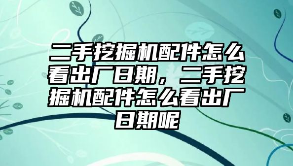 二手挖掘機(jī)配件怎么看出廠日期，二手挖掘機(jī)配件怎么看出廠日期呢