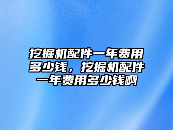 挖掘機(jī)配件一年費(fèi)用多少錢，挖掘機(jī)配件一年費(fèi)用多少錢啊