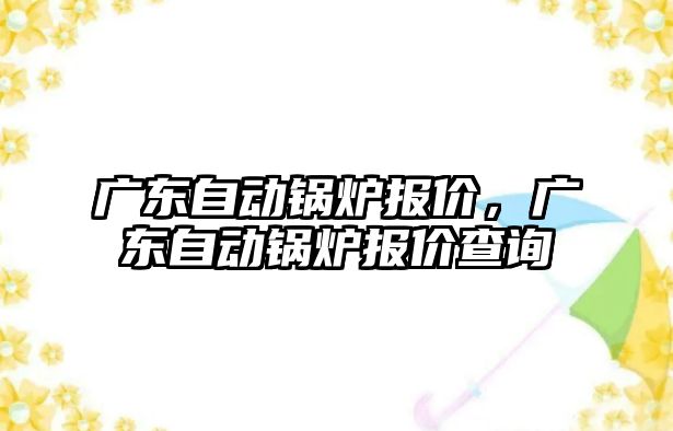 廣東自動鍋爐報價，廣東自動鍋爐報價查詢