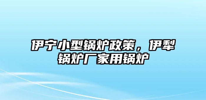 伊寧小型鍋爐政策，伊犁鍋爐廠家用鍋爐